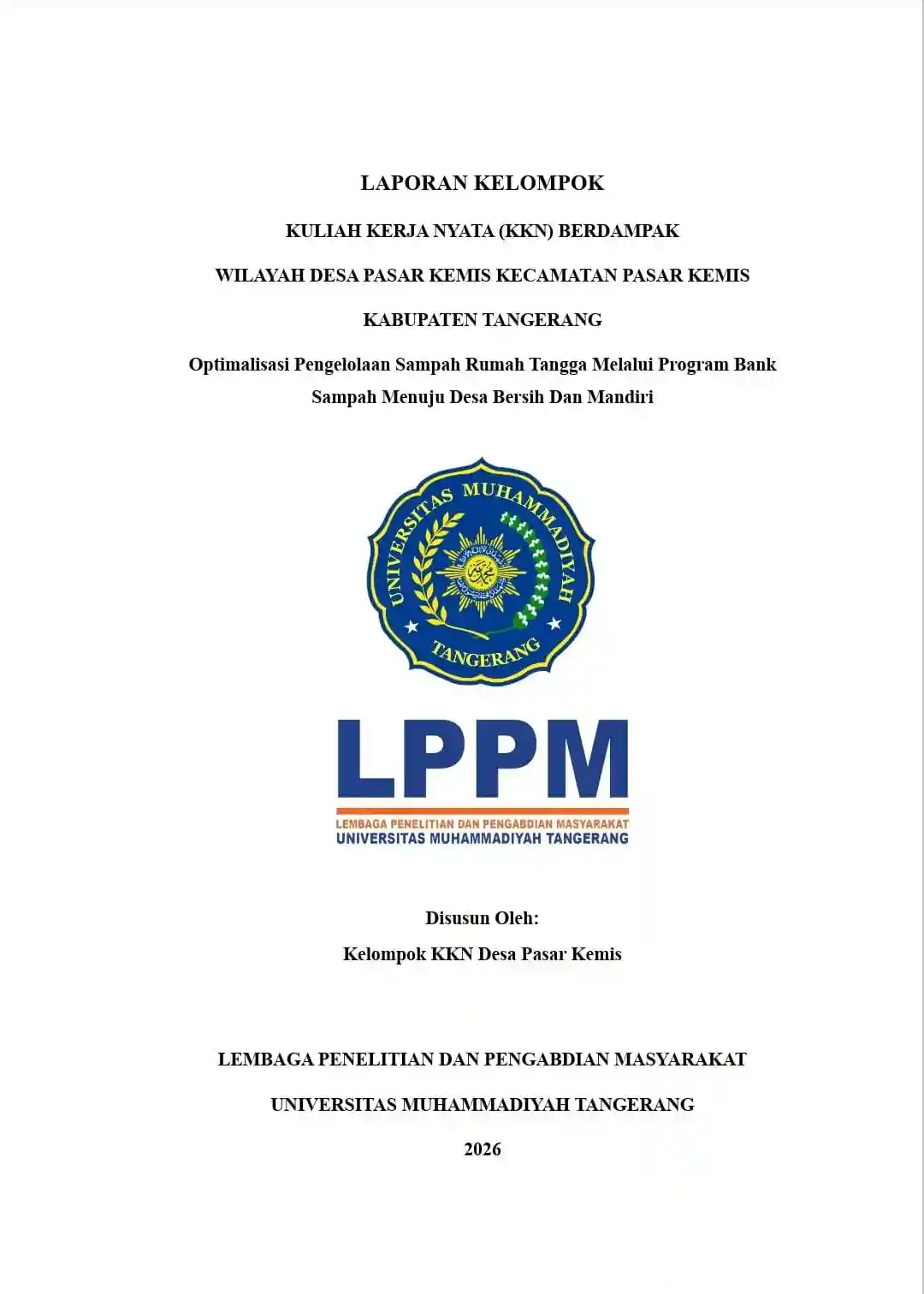 Optimalisasi Pengelolaan Sampah Rumah Tangga Melalui Program Bank