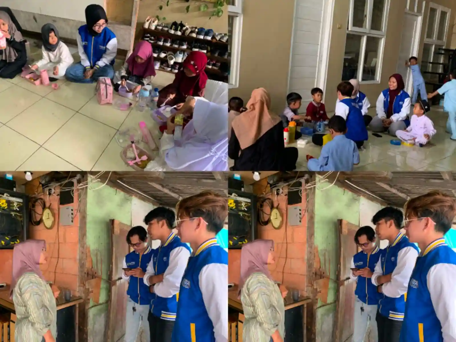 BERDISKUSI DENGAN BAPAK RT RENCANA FUNWALK SERTA BELAJAR MENGAJAR BERSAMA ADIK-ADIK DI KAMPUNG BACA