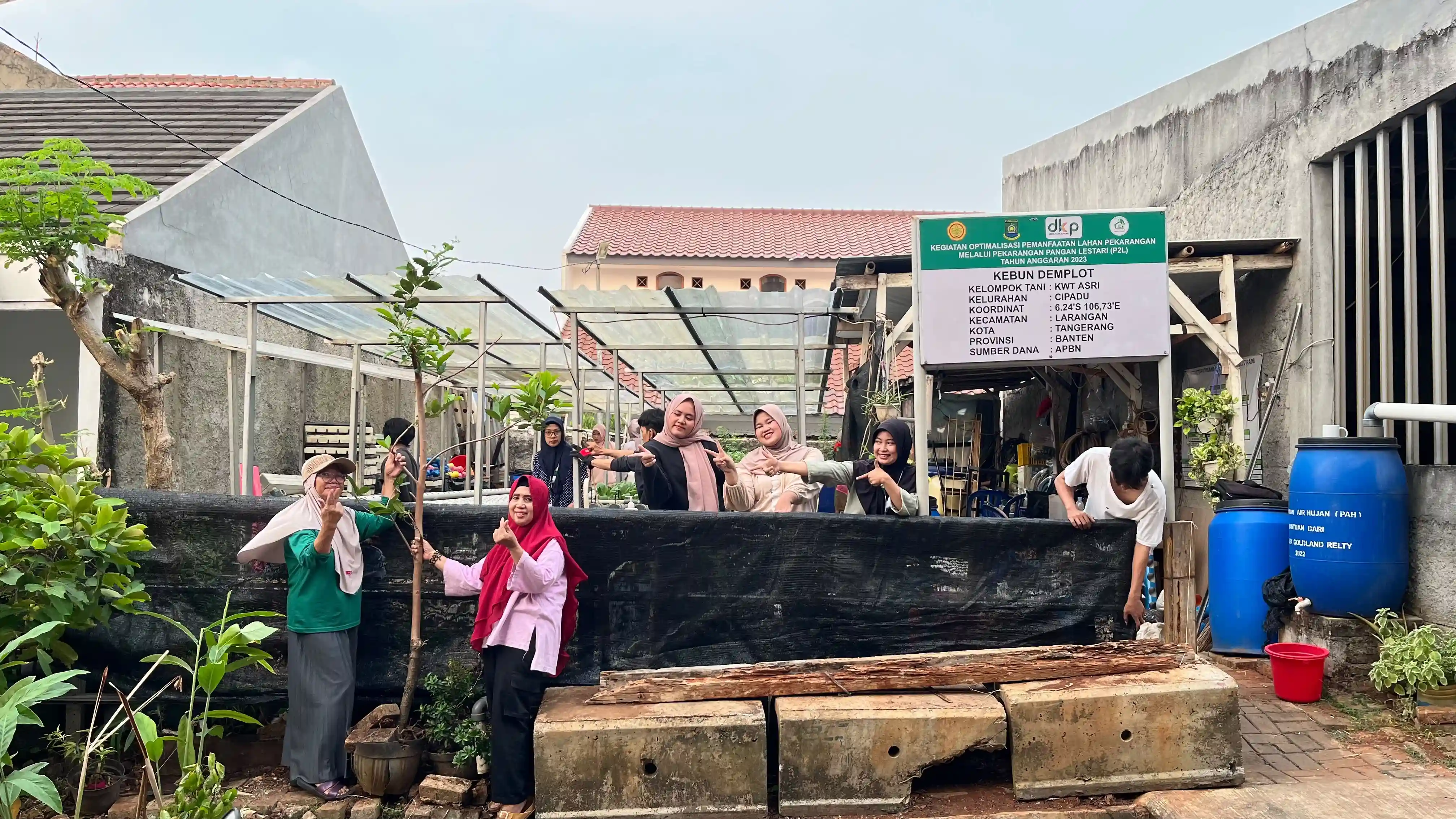 Pemasangan Paranet sebagai Pelindung Area Budidaya Tanaman