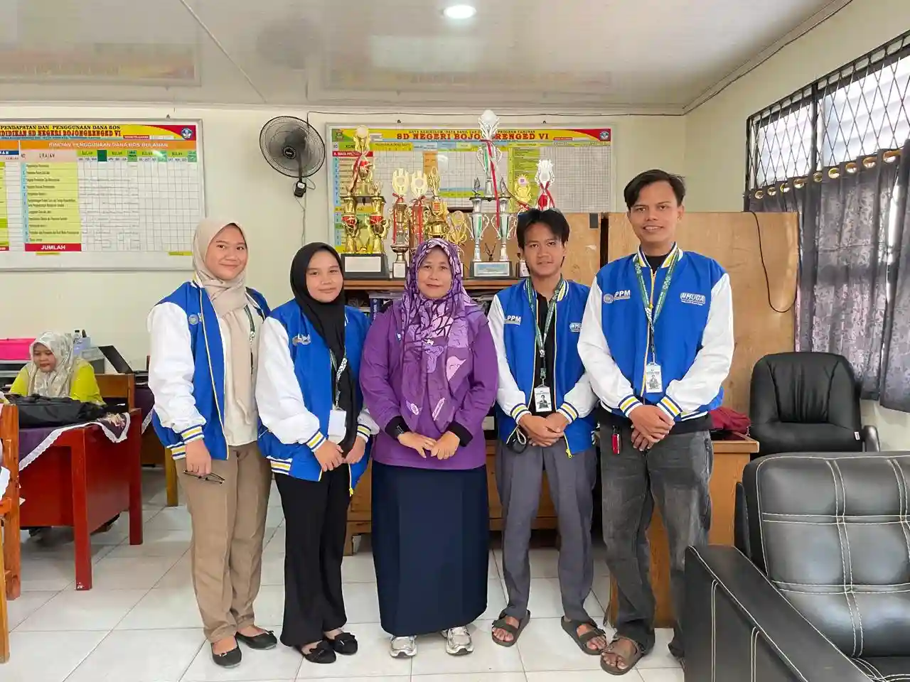 Koordinasi dengan Kepala Sekolah SDN 6 Bojong Renged untuk seminar Anti-Bullying