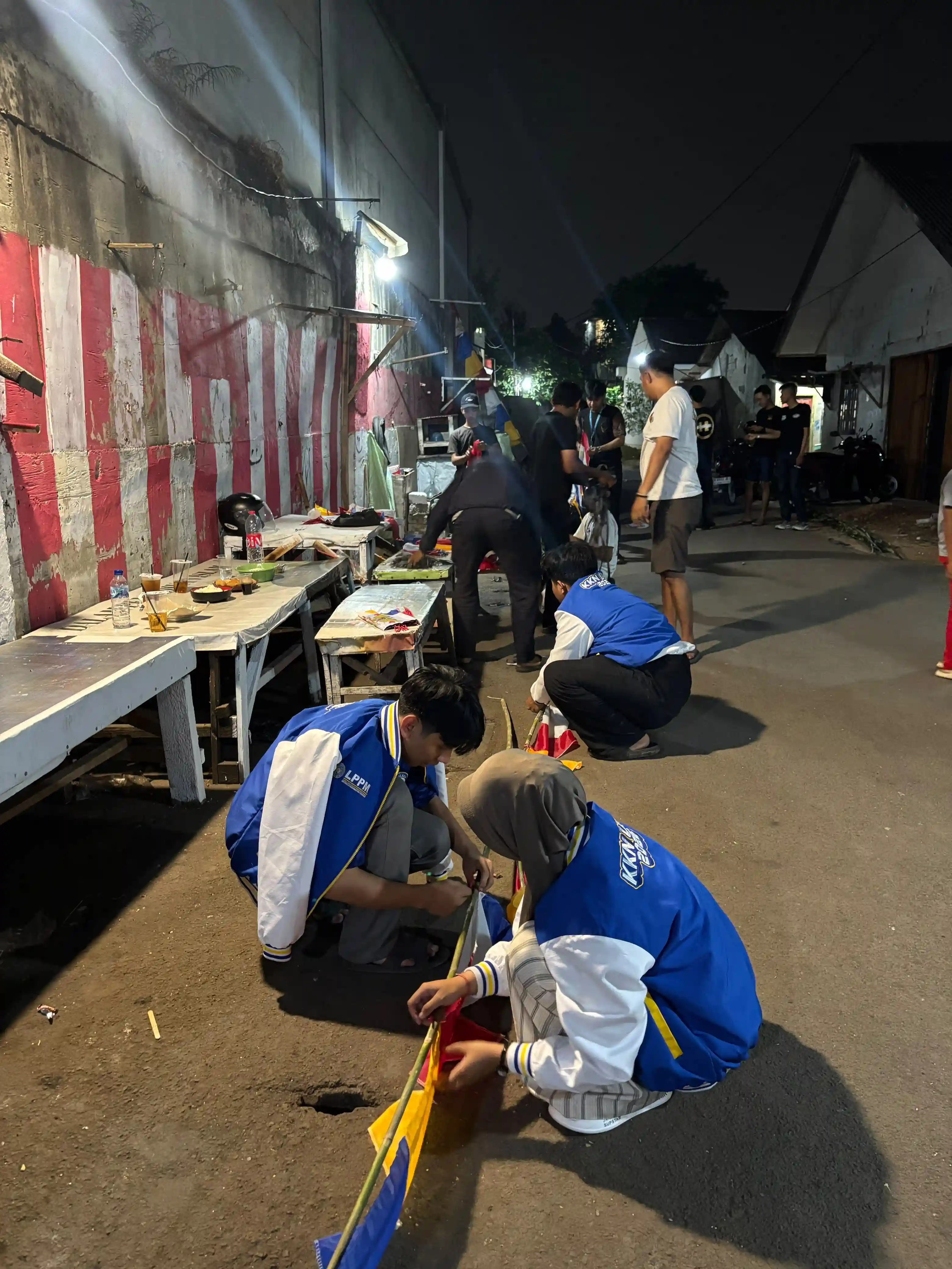 Evaluasi Mingguan, Persiapan HUT RI bersama Karang Taruna dan Masyarakat